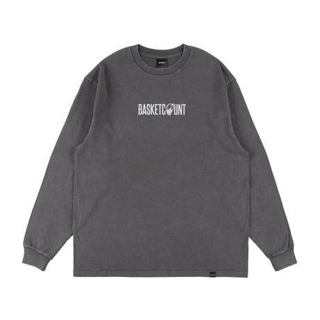 “LOGO” COTTON LONG T-SHIRT / VINTAGE BLACK