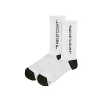 COMFORT SOCKS / WHITExDARKGREEN