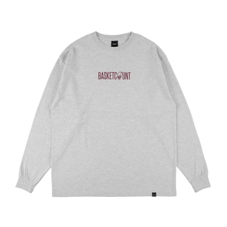 “LOGO” COTTON LONG T-SHIRT / GRAY