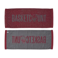 LOGO FACE TOWEL  / BURGUNDY&GRAY