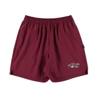 “BLOOM” XTRA SHORTS / BURGUNDY