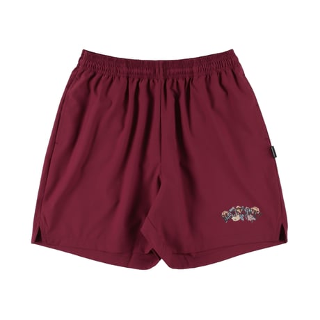 “BLOOM” XTRA SHORTS / BURGUNDY