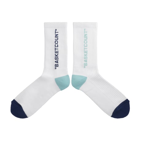 COMFORT SOCKS / WHITExMINT/NAVY