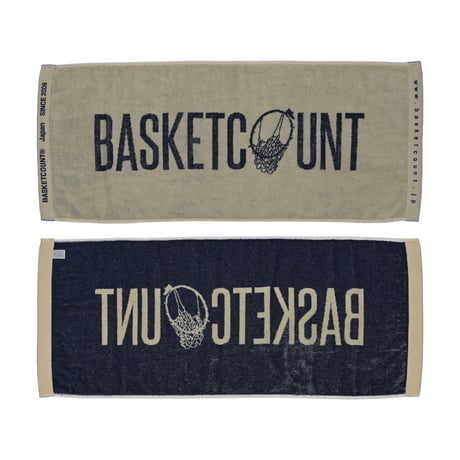 LOGO FACE TOWEL  / OFFWHITE&NAVY
