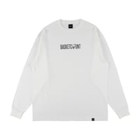“LOGO” COTTON LONG T-SHIRT / WHITE