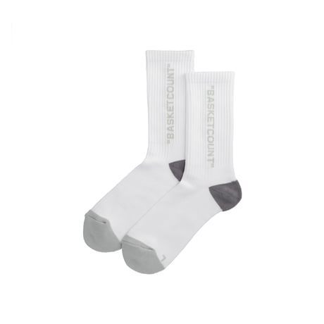 COMFORT SOCKS / WHITExGRAY