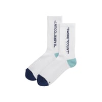 COMFORT SOCKS / WHITExMINT/NAVY