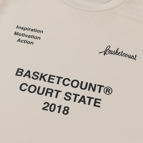 “COURT STATE” LONG T-SHIRT / OFF WHITE