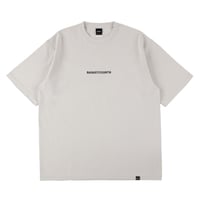 “FUNDAMENTAL LOGO” HW COTTON T-SHIRT <DAILY USE>  / WARM GRAY