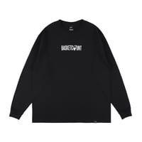 “LOGO” COTTON LONG T-SHIRT / BLACK