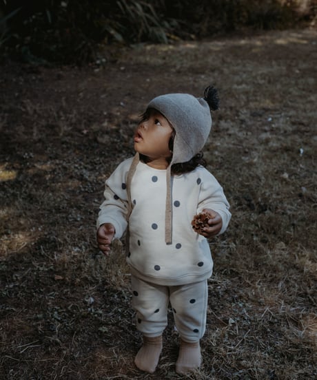 organic zoo/ Fog Blue Dots Sweatpants GOTS