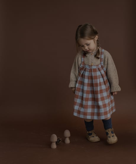organic zoo/ Maple Gingham Tribe Skirt