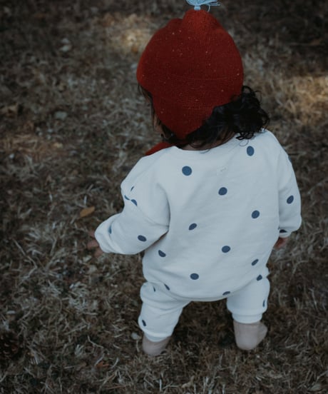 organic zoo/ Fog Blue Dots Sweatshirt