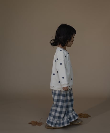 organic zoo/ Fog Blue Dots Sweatshirt