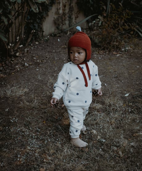 organic zoo/ Fog Blue Dots Sweatshirt