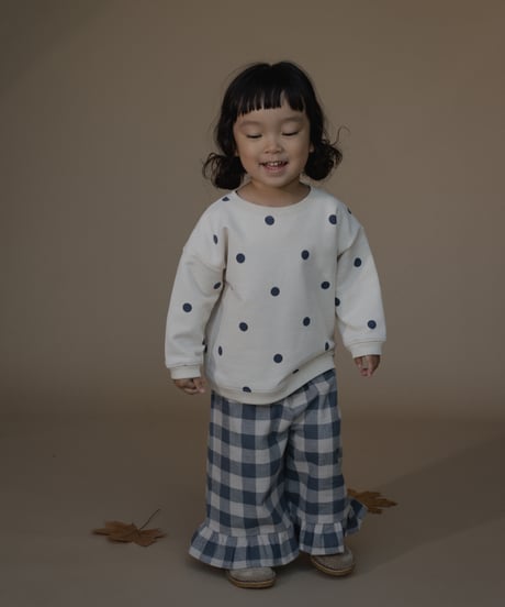 organic zoo/ Fog Blue Dots Sweatshirt