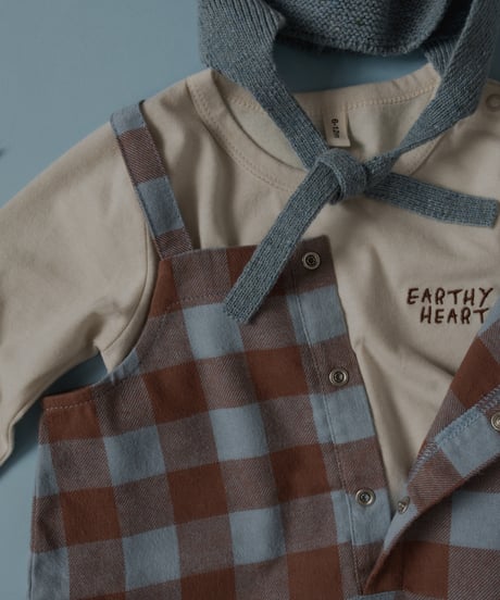 organic zoo/ Maple Gingham Salopettes