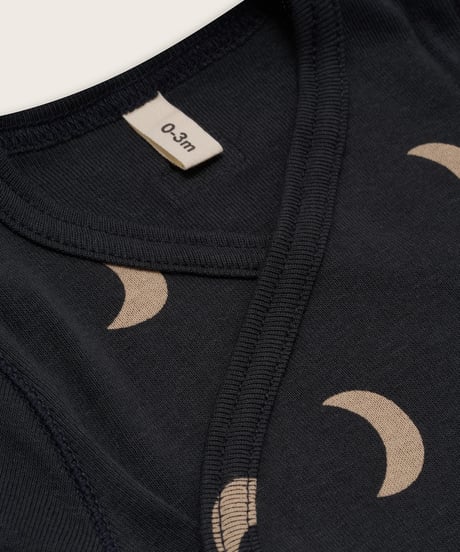organic zoo/ Charcoal Midnight Wrap Bodysuit