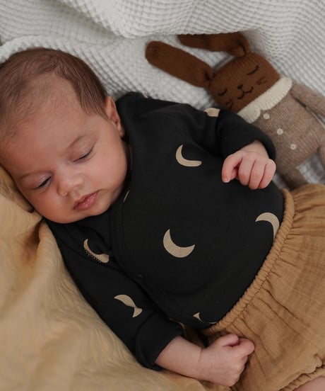 organic zoo/ Charcoal Midnight Wrap Bodysuit