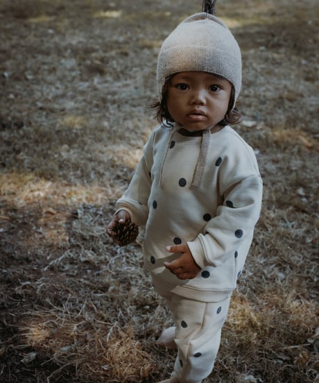 organic zoo/ Fog Blue Dots Sweatshirt