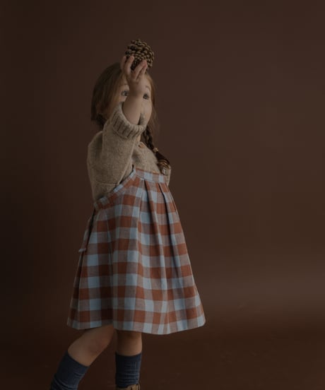 organic zoo/ Maple Gingham Tribe Skirt
