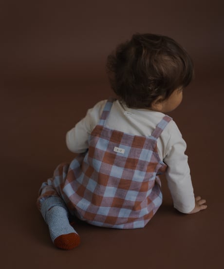 organic zoo/ Maple Gingham Salopettes