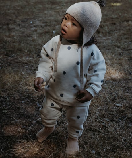 organic zoo/ Fog Blue Dots Sweatpants GOTS
