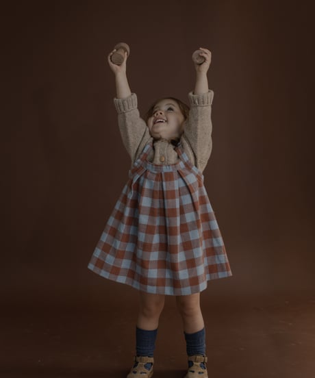 organic zoo/ Maple Gingham Tribe Skirt