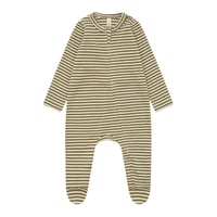 [26AW] Fern Stripes Zip Suit / Organic Zoo