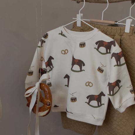 [X'Mas] Rockinghorse Parade Sweatshirt / Organic Zoo