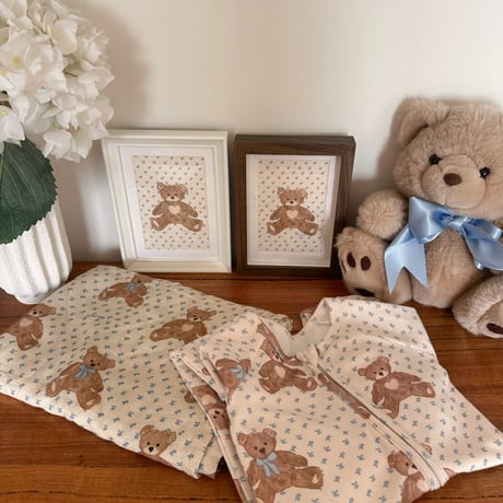 Teddy Bear Picnic Swaddle Blanket / Studley