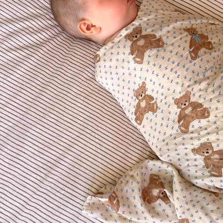 Teddy Bear Picnic Swaddle Blanket / Studley