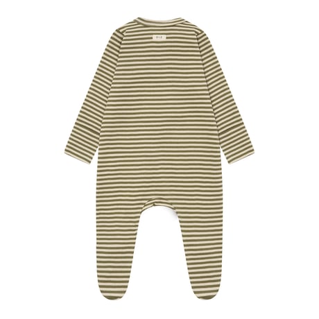 [26AW] Fern Stripes Zip Suit / Organic Zoo