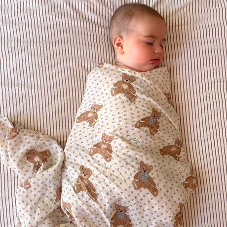 Teddy Bear Picnic Swaddle Blanket / Studley