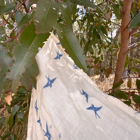 Bluebirds Swaddle Blanket / Studley