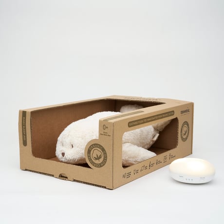 【ご予約】Moonie 2.0 Organic Humming Seal With A Lamp  [ナイトライト ハミングベア ファーストトイ  ぬいぐるみ