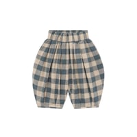 [26AW] Fog Blue Gingham Lodge Pants / Organic Zoo