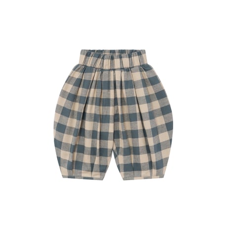 [26AW] Fog Blue Gingham Lodge Pants / Organic Zoo
