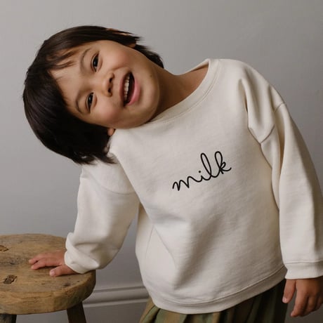 [Core] Milk Sweatshirt Undyed / Organic Zoo