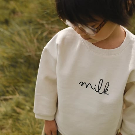 [Core] Milk Sweatshirt Undyed / Organic Zoo