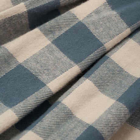 [26AW] Fog Blue Gingham Lodge Pants / Organic Zoo