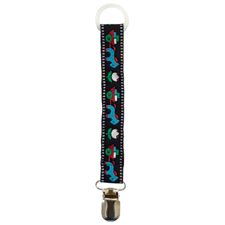Pacifier Strap [ Swedish Pony Trail ] / Hippo + Birds