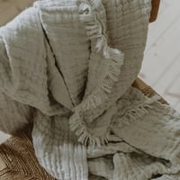 Mellow Lin Blanket ( S ) / garbo&friends [コットンリネン ガルボアンドフレンズ ベビー スワドル ガーゼ 出産準備 出産祝い]