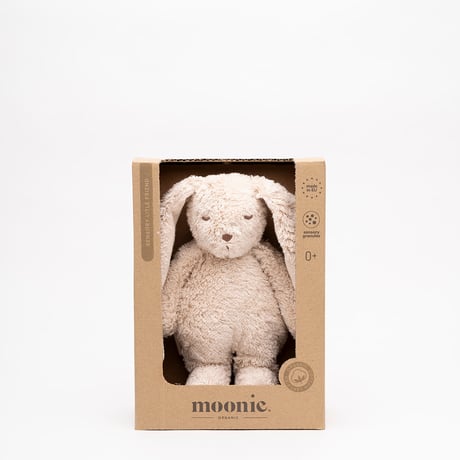 【ご予約】Sensory Little Bunny / moonie [ムーニー 洗える ぬいぐるみ ベビー ファーストトイ クマ オーガニックコットン]