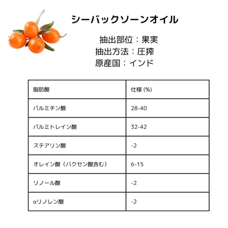 シーバックソーン　オイル　サジー 果実油