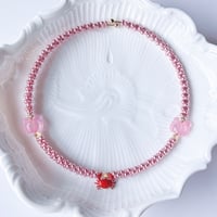 ワイヤーネックレス:星を手に入れたカニ