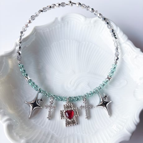 ワイヤーネックレス:amulet