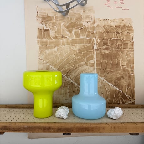Birbira × qualia glassworks / 凸shape glass vase