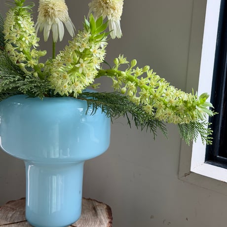 Birbira × qualia glassworks / 凸shape glass vase
