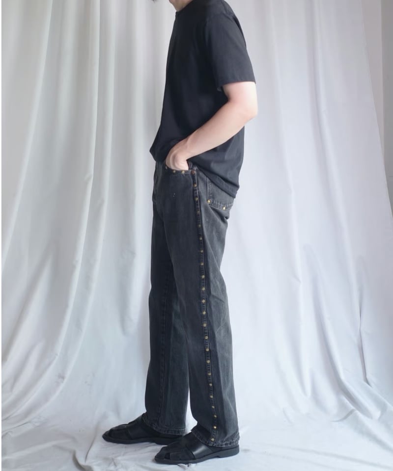 Wrangler Studded Black Denim -4 | DAMAGEDONE 2nd